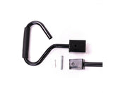 Garden Dump Rolling Mesh Cart with Heavy Duty Steel Frame,10 Inch Pneumatic Tires Maximum Load Capacity of 300 Kg (Black) - Rear View