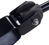 Garden Dump Rolling Mesh Cart with Heavy Duty Steel Frame,10 Inch Pneumatic Tires Maximum Load Capacity of 300 Kg (Black) - Close-Up Angle