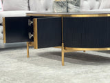 Kingsley Coffee Table - Black - Front View
