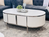 Kingsley Coffee Table - White - Front View