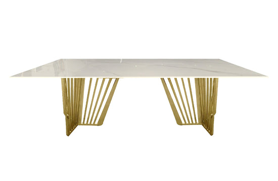 Salina Gold Dining Table -100cm x 200cm
