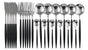 Deluxe Cutlery Set - Black & Silver
