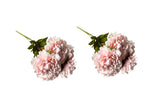 Artificial Bloomed Peony Bunch ??Set of 2 Bunches ??45cm with 5 Flowers Each - Soft Pink