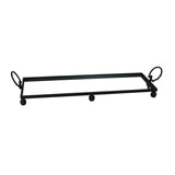Eliza Mirror Tray with Handles - Large - Black