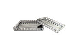 Katie Tray - Rectangle - Large - Silver