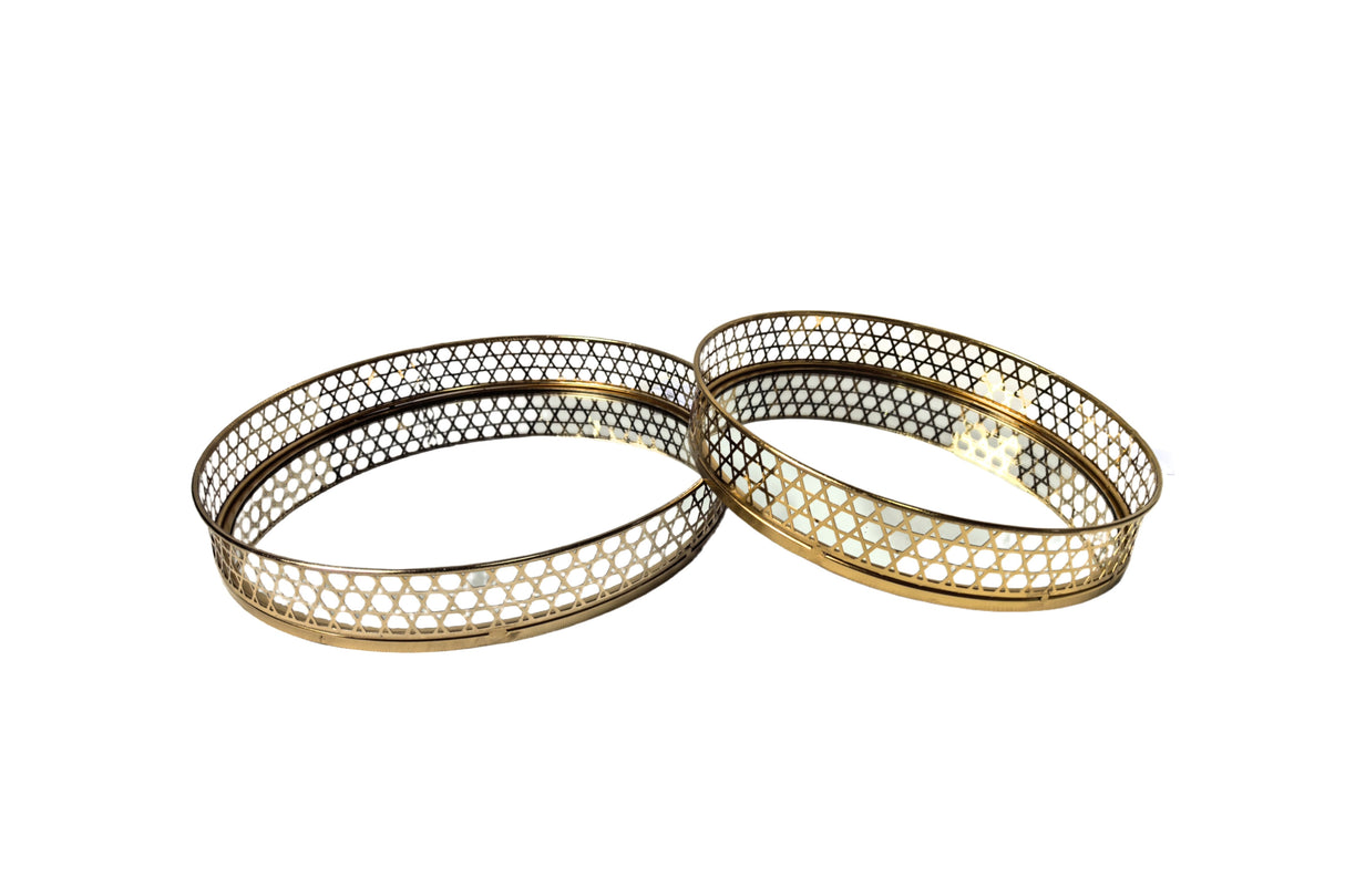 Nina Tray - Round - Large - Gold