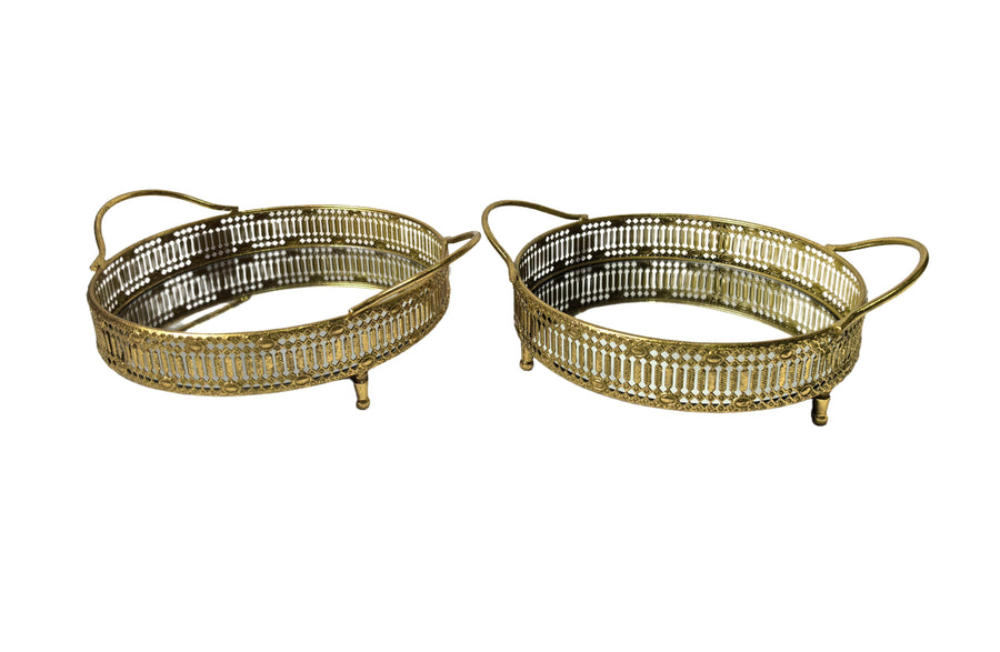 Tessa Round Tray - Large - Gold