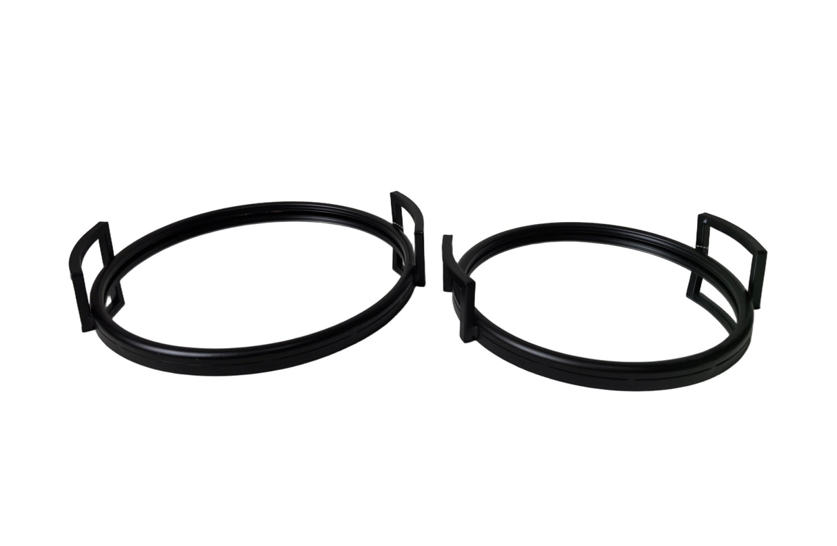 Eliza Round Tray - Set of 2 - Black