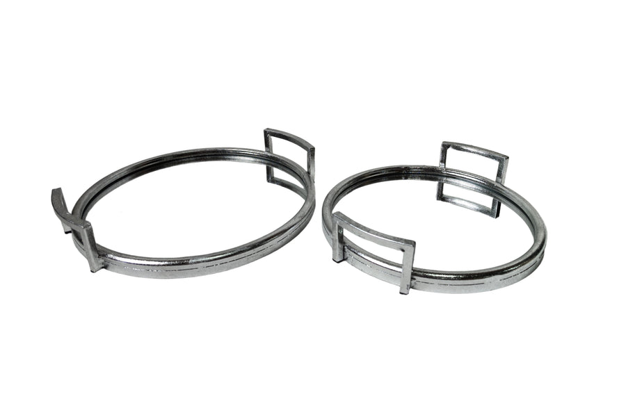 Eliza Round Tray - Set of 2 - Silver