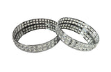 Katie Tray - Round - Set of 2 - Silver