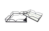 Willow Square Tray - Large - Black