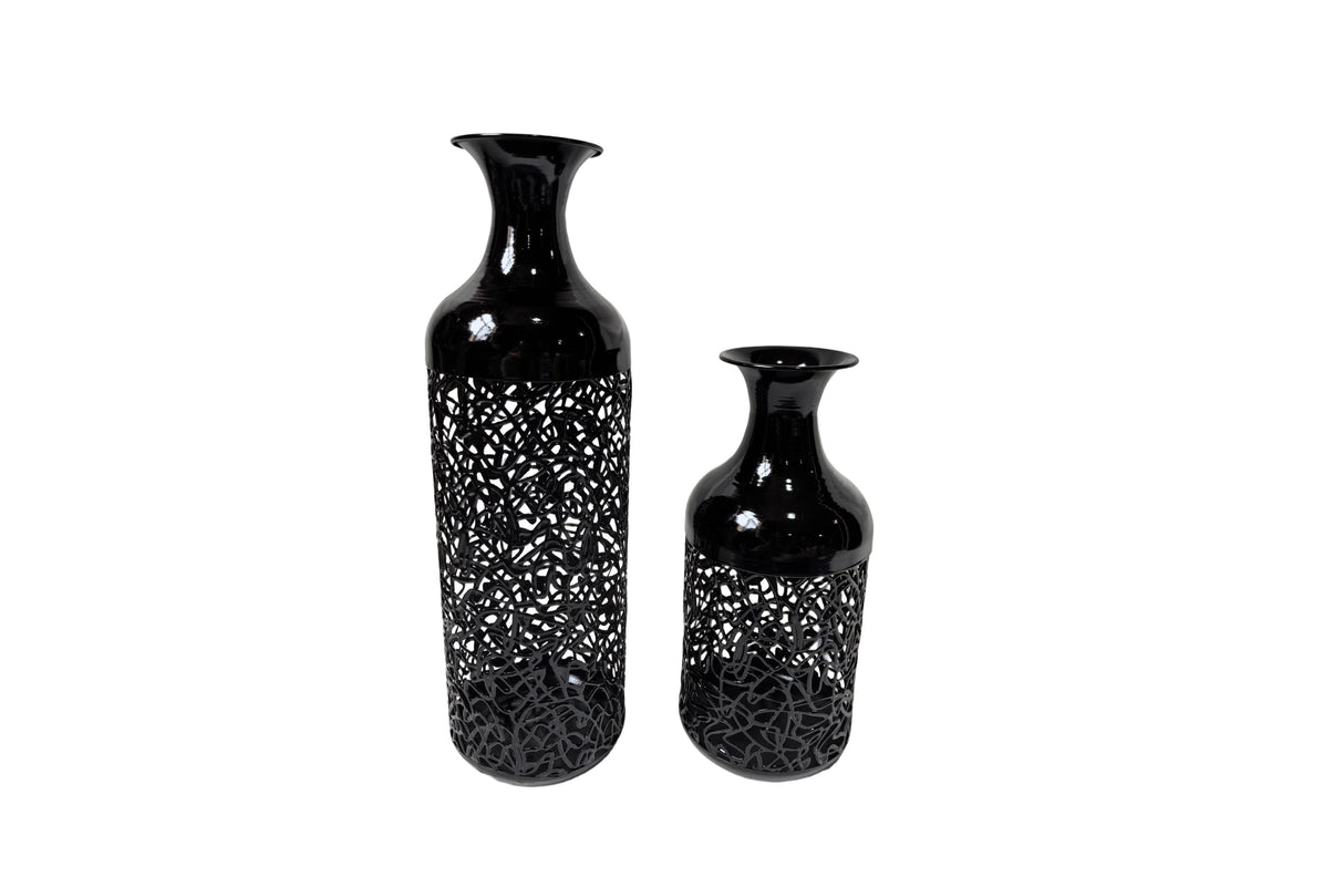 Maya Vase - Set of 2 - Black
