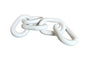 Wooden Chain Link Décor - White