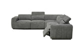 Cleo Boucle Electric Modular Lounge - Light Grey - Front View