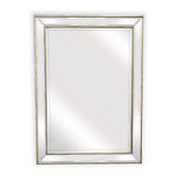 Silver Beaded Framed Mirror - Rectangle 80cm x 110cm - Front View