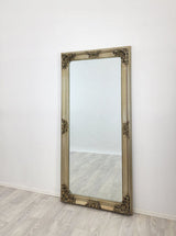Deluxe French Provincial Ornate Mirror - Champagne - 90cm x 170cm - Front View