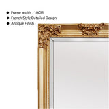 Deluxe French Provincial Ornate Mirror - Gold - X large 210cm x 110cm - Side View