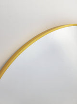 Gold Metal Arch Mirror  - Small 80cm x 100cm - 45-Degree Angle