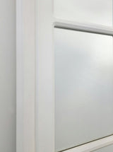 Window Style Mirror - White Rectangle 100cm x 200cm - 45-Degree Angle
