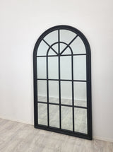 Window Style Mirror - Black Arch 70 CM x 130 CM - Side View