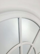 Window Style Mirror - White Arch 70 CM x 130 CM - Rear View