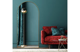 Metal Arch Mirror 80cm x 170cm - Gold - Front View