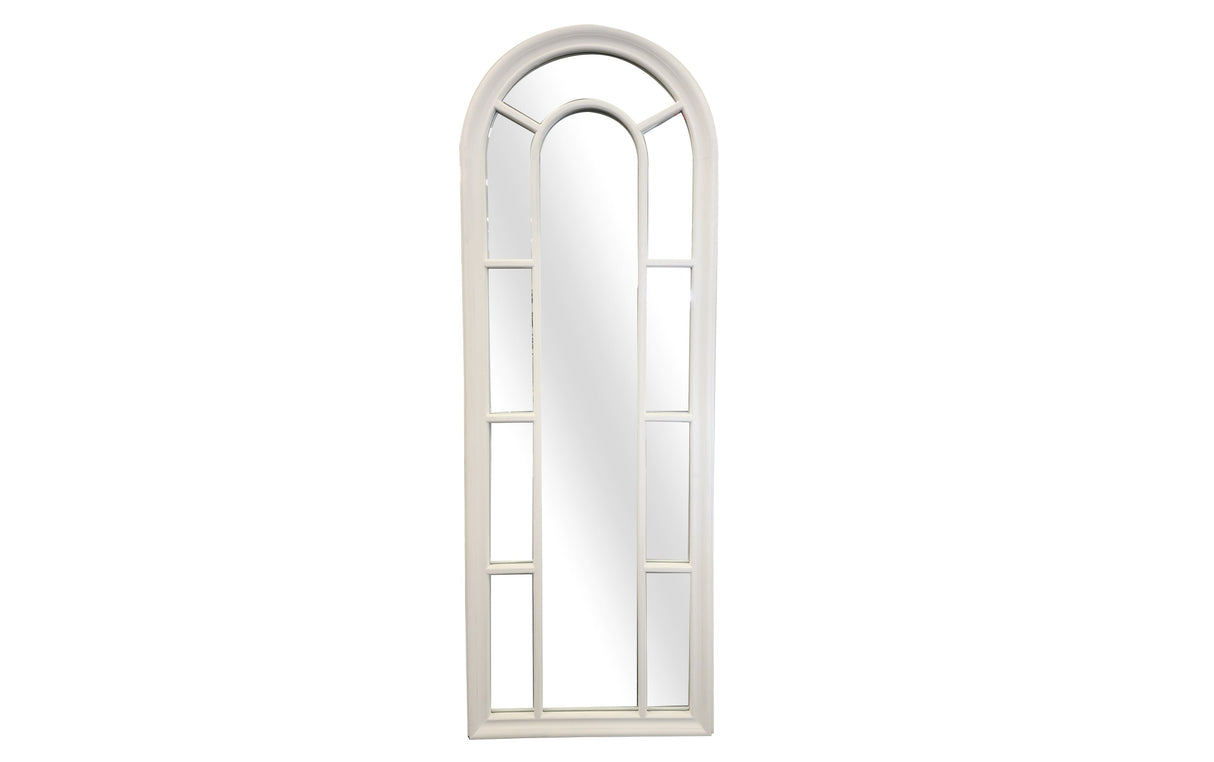 Window Style Mirror - White Arch 60cm x 180cm