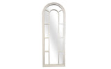 Window Style Mirror - White Arch 60cm x 180cm