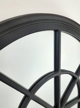 Window Style Mirror - Black Arch 100 CM x 150 CM - Top-Down View