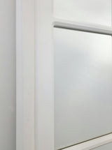 Window Style Mirror - White Rectangle 95cm x 130cm - 45-Degree Angle