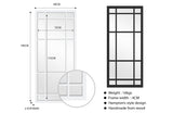 Window Style Mirror Full Length - Black 80 CM x 180 CM