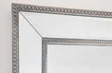 Silver Beaded Framed Mirror - X Large 190cm x 100cm - Front View