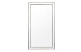 Silver Beaded Framed Mirror - X Large 190cm x 100cm - Side View