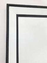 Black Beaded Framed Mirror - X Large 190cm x 100cm - Top-Down View