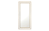 Medium Gold Beaded Framed Mirror - 70cm x 170cm