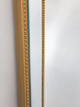 Medium Gold Beaded Framed Mirror - 70cm x 170cm - Rear View