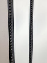 Black Beaded Framed Mirror - Free Standing 50cm x 170cm - 45-Degree Angle