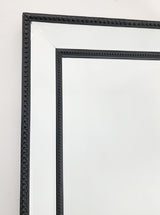 Black Beaded Framed Mirror - Free Standing 50cm x 170cm - Rear View