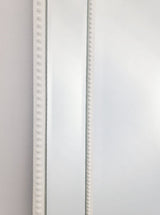 White Beaded Framed Mirror - Free Standing 50cm x 170cm - Rear View