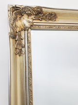 French Provincial Ornate Mirror - ANTIQUE CHAMPAGNE - X Large 100cm x 190cm - Rear View