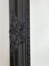 French Provincial Ornate Mirror - BLACK - X Large 100cm x 190cm - 45-Degree Angle