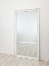French Provincial Ornate Mirror - WHITE - X Large 100cm x 190cm - Side View