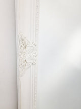 French Provincial Ornate Mirror - WHITE - X Large 100cm x 190cm - 45-Degree Angle
