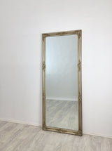 French Provincial Ornate Mirror - Champagne - Medium 70cm x 170cm - Side View