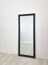 French Provincial Ornate Mirror - Black - Medium 70cm x 170cm - Side View
