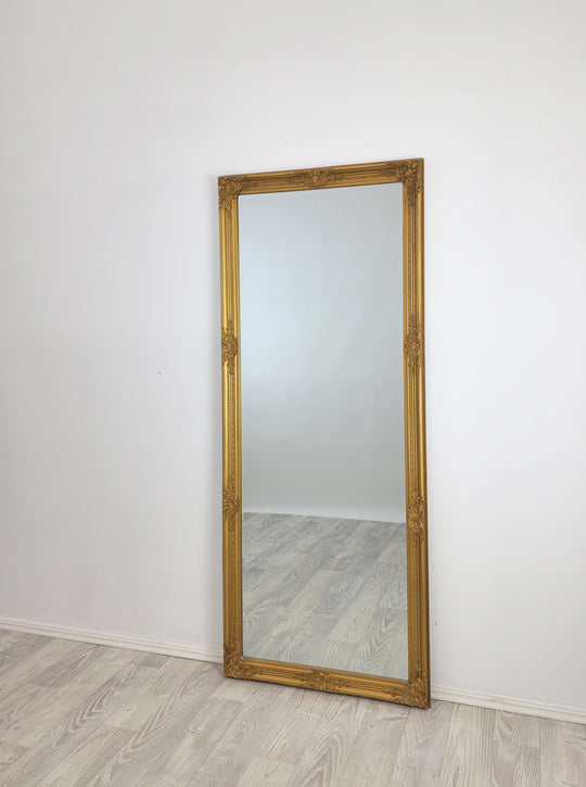French Provincial Ornate Mirror - Country Gold - Medium 70cm x 170cm, image 3