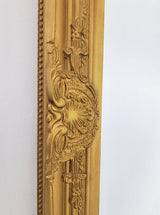 French Provincial Ornate Mirror - Country Gold - Medium 70cm x 170cm - 45-Degree Angle