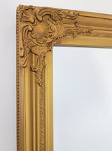 French Provincial Ornate Mirror - Country Gold - Medium 70cm x 170cm - Rear View