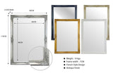 French Provincial Ornate Mirror - Champagne - Small 80cm x 110cm