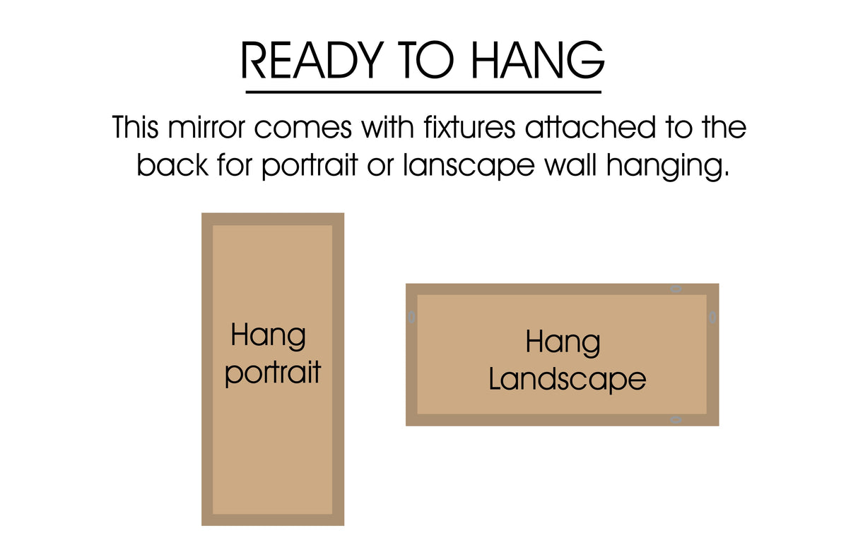 French Provincial Ornate Mirror - Champagne - Small 80cm x 110cm